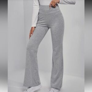 SHEIN Light Gray Flared Leggings